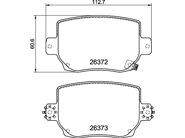 Тормозные колодки дисковые TESLA MODEL 3 (5YJ3) 2017- г.