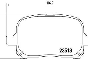 Тормозные колодки дисковые TOYOTA CAMRY (_V2_) 1994-2008 г.