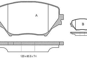 Тормозные колодки дисковые TOYOTA RAV 4 (_A2_) 2000-2005 г.