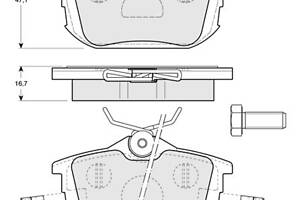 Тормозные колодки дисковые VOLVO V40 (645) / VOLVO S40 (644) 1991-2012 г.