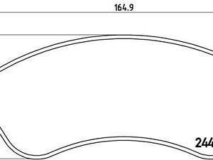 Тормозные колодки дисковые VW AMAROK (S1B, S6B, S7B) 2010-2022 г.