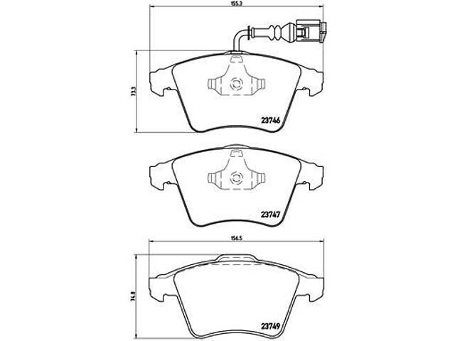 Тормозные колодки дисковые VW CALIFORNIA T6 (SGC, SGG, SHC) 2003-2015 г.