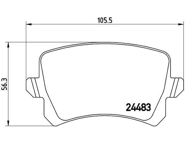 Тормозные колодки дисковые VW CC B7 (358) / VW PASSAT B6 (3C5) 2005-2016 г.