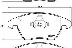 Тормозные колодки дисковые VW GOLF (1K1) / AUDI A3 (8P7) 2003-2022 г.