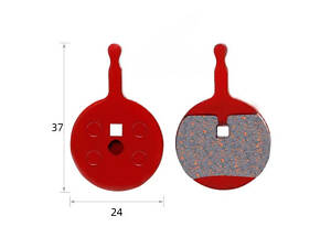 Тормозные колодки DN велосипедные TP-02B, пара (TP-02B-1)