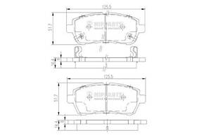 Тормозные колодки FORD FIESTA / SUBARU JUSTY / SUZUKI SWIFT (AZ) 2005-2017 г.