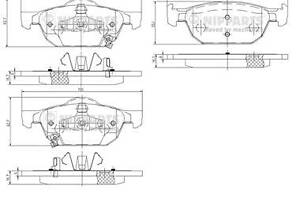 Тормозные колодки HONDA HR-V (RU) / HONDA ACCORD (CU) 2008-2016 г.