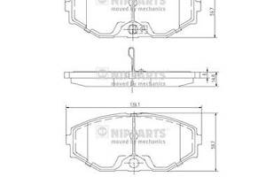 Тормозные колодки INFINITI Q45 / INFINITI J30 1989-2003 г.