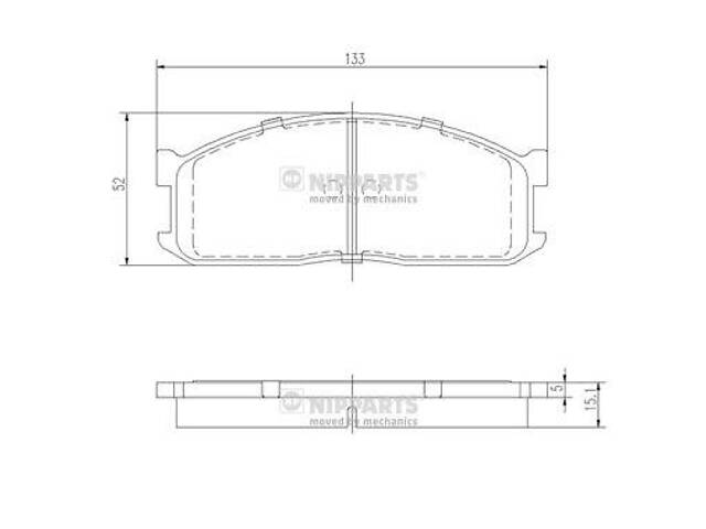 Тормозные колодки KIA BESTA / MAZDA E (SR2) / KIA K2700 (SD) 1978-2005 г.