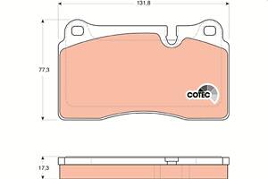 Тормозные колодки LAND ROVER RANGE ROVER (L322) 2002-2013 г.