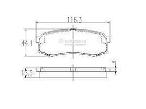 Тормозные колодки LEXUS LX / TOYOTA FJ CRUISER (GSJ1_) 1984-2018 г.