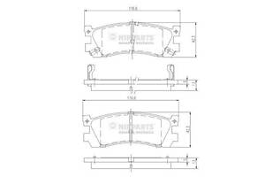 Тормозные колодки MAZDA 929 (HC) / MAZDA XEDOS 9 (TA) 1987-2002 г.