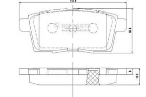 Тормозные колодки MAZDA MPV (LY) / MAZDA CX-9 (TB) / MAZDA CX-7 (ER) 2006-2016 г.