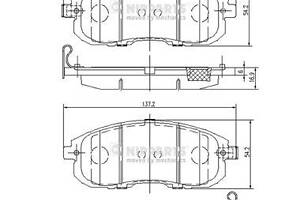 Тормозные колодки NISSAN CUBE (Z12) / NISSAN JUKE (F15) 2003-2019 г.