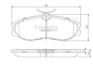 Тормозные колодки NISSAN SERENA (C23) / NISSAN TERRANO (R20) 1991-2007 г.