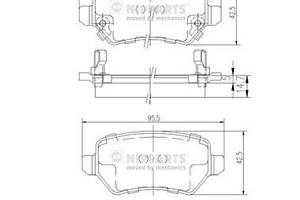 Тормозные колодки OPEL COMBO / KIA CEE'D (JD) / KIA VENGA (YN) 1994-2019 г.