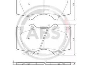 Тормозные колодки передние (дисковые) на 4 Runner, FJ Cruiser, Fortuner, GX, Hilux, Land Cruiser, Land Cruiser Prado,...