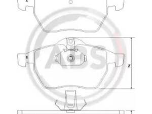 Тормозные колодки передние (дисковые) на 9-3, 9-5, 900, Astra G, Vectra, Vectra B