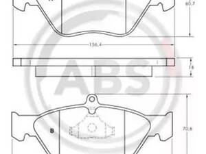 Колодки гальмові передні (дискові) на 900, Calibra, Omega A, Omega B, Vectra A