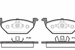 Колодки гальмові передні (дискові) на A1, A3, Beetle, Bora, Caddy, Citigo, Cordoba, Fabia, Golf, Ibiza, Jetta, Kan...
