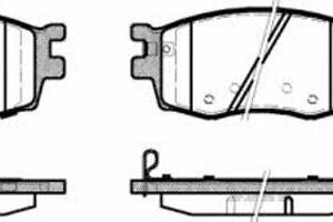 Колодки гальмові передні (дискові) на Accent, I20, Rio