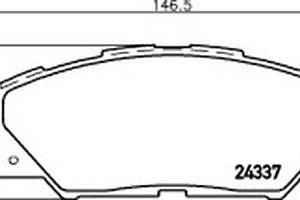 Тормозные колодки передние (дисковые) на Auris, Prius, Rav 4, Verso