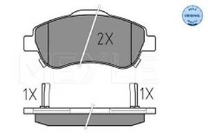 Тормозные колодки передние (дисковые) на CR-V