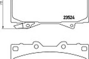 Тормозные колодки передние (дисковые) на LX, Land Cruiser