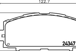 Тормозные колодки передние дисковые на 530, CT, Prius, Voleex