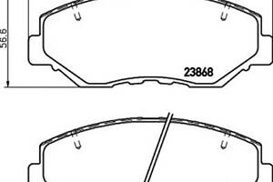 Тормозные колодки передние дисковые на Accord, CR-V, Civic, Element, ILX