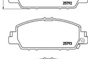 Тормозные колодки передние дисковые на Accord, HR-V