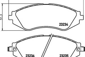 Тормозные колодки передние дисковые на Aveo, Gentra, Lacetti, Lanos, Leganza, Nubira, Tacuma