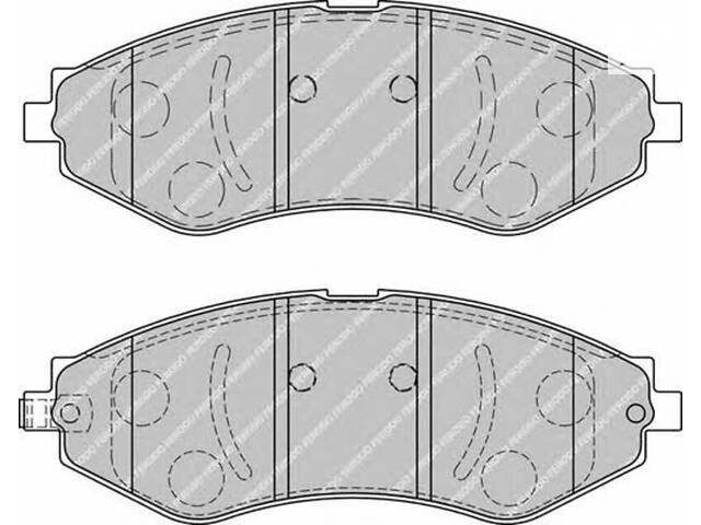 Тормозные колодки передние дисковые на Gentra, Lacetti, Nubira