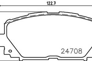 Тормозные колодки передние дисковые на Yaris