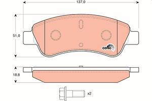 Тормозные колодки PEUGEOT 301 / CITROEN DS3 / OPEL ROCKS-E 1996-2020 г.