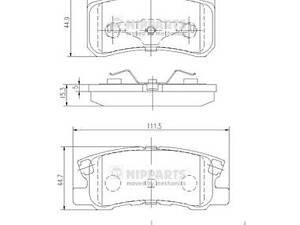 Тормозные колодки PEUGEOT 4008 / CHRYSLER 200 / DODGE AVENGER 1990-2017 г.