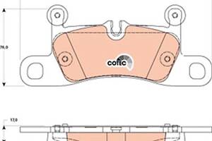 Тормозные колодки PORSCHE 911 (991) / PORSCHE CAYENNE (92A) 2010-2020 г.