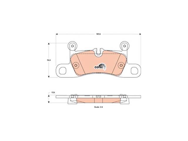 Тормозные колодки PORSCHE 911 (991) / PORSCHE CAYENNE (92A) 2010-2020 г.