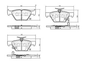 Тормозные колодки SUBARU LEVORG / SUBARU XV (GT) / SUBARU OUTBACK (BS) 2014- г.