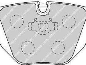 Тормозные колодки зад. BMW 3(E46)/7(E38)/X5(E53) 94-11 (ATE) (123x59,4x17,3)