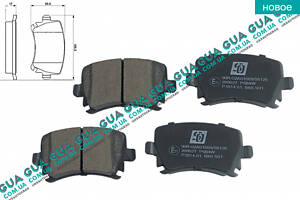 Гальмівні колодки задні ( LUCAS ) 209027 VW/ВОЛЬКС ВАГЕН CADDY III 2004-/КАДДІ 3 04-, Audi/АУДІ A4 2004-2011