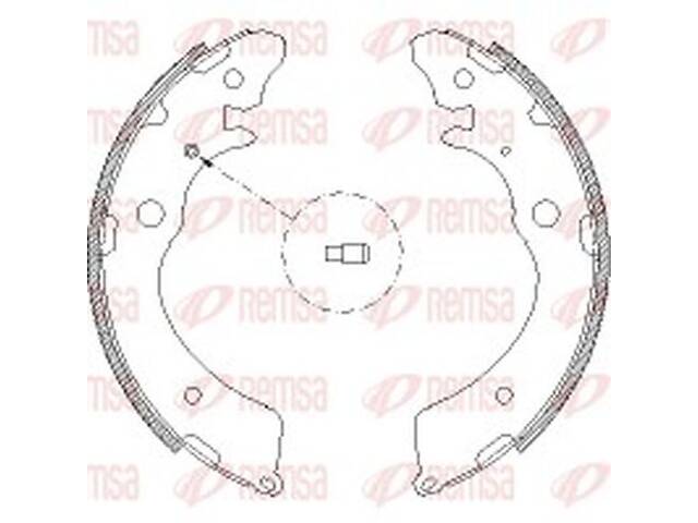 Тормозные колодки задние (барабанные) REMSA