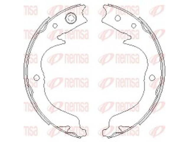 Гальмівні колодки задні (барабанні, гальма стоянки) REMSA