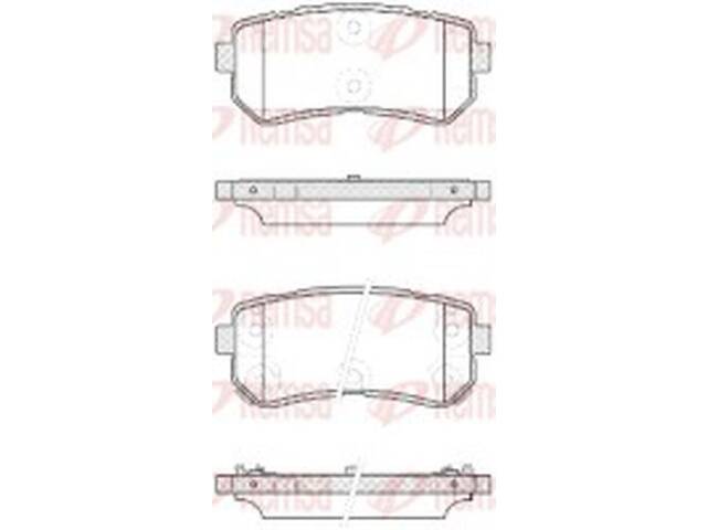 Тормозные колодки задние (дисковые) на Accent, Creta, I30, IX20, IX35, Picanto, Sonata