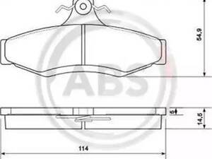 Тормозные колодки задние (дисковые) на Astra, Leganza, Nubira, Vectra