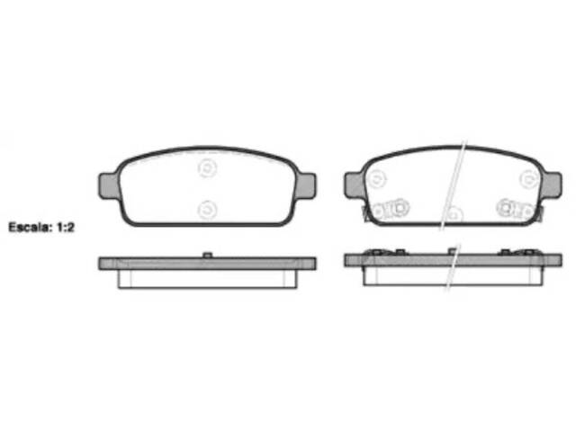 Задні гальмівні колодки (дискові) на Astra J, Aveo, Cascada, Cruze, Mokka, Orlando, Tracker, Volt, Zafira C