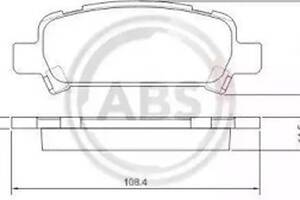 Тормозные колодки задние (дисковые) на BRZ, Forester, Impreza, Legacy, Outback, WRX