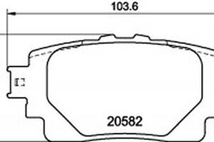 Тормозные колодки задние (дисковые) на Corolla, Highlander, Rav 4