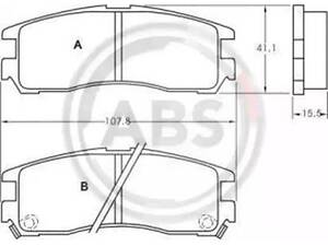 Тормозные колодки задние (дисковые) на Delica, Eclipse, FTO, Galant, L 400, Pajero, Pajero Sport, Santamo, Sebring, S...