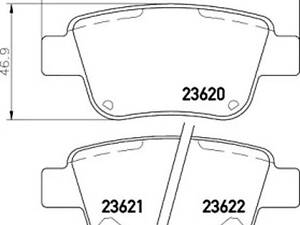 Тормозные колодки задние дисковые на Avensis